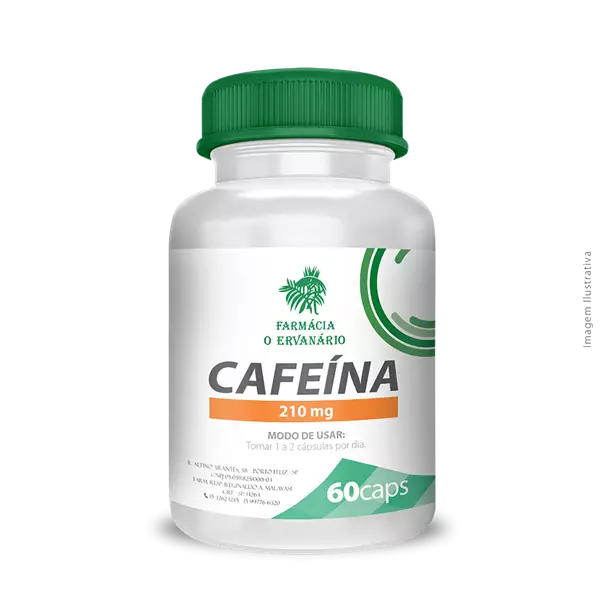 Cafeína 210mg 60 Cápsulas